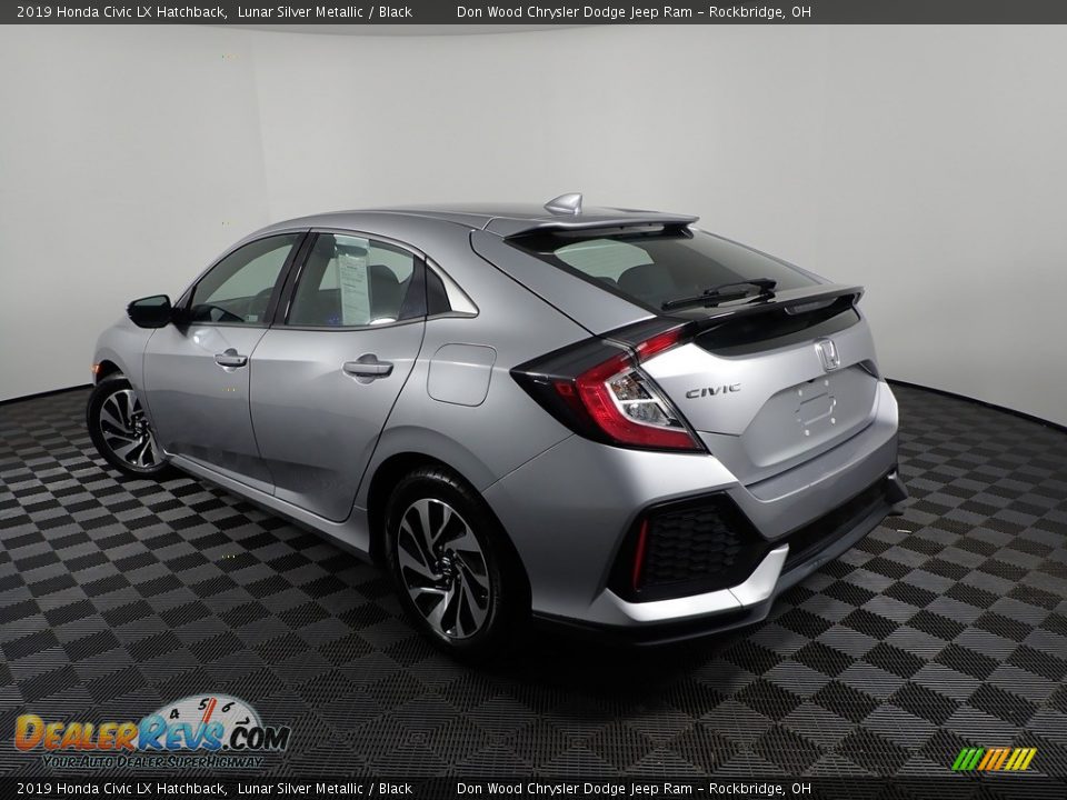 2019 Honda Civic LX Hatchback Lunar Silver Metallic / Black Photo #6