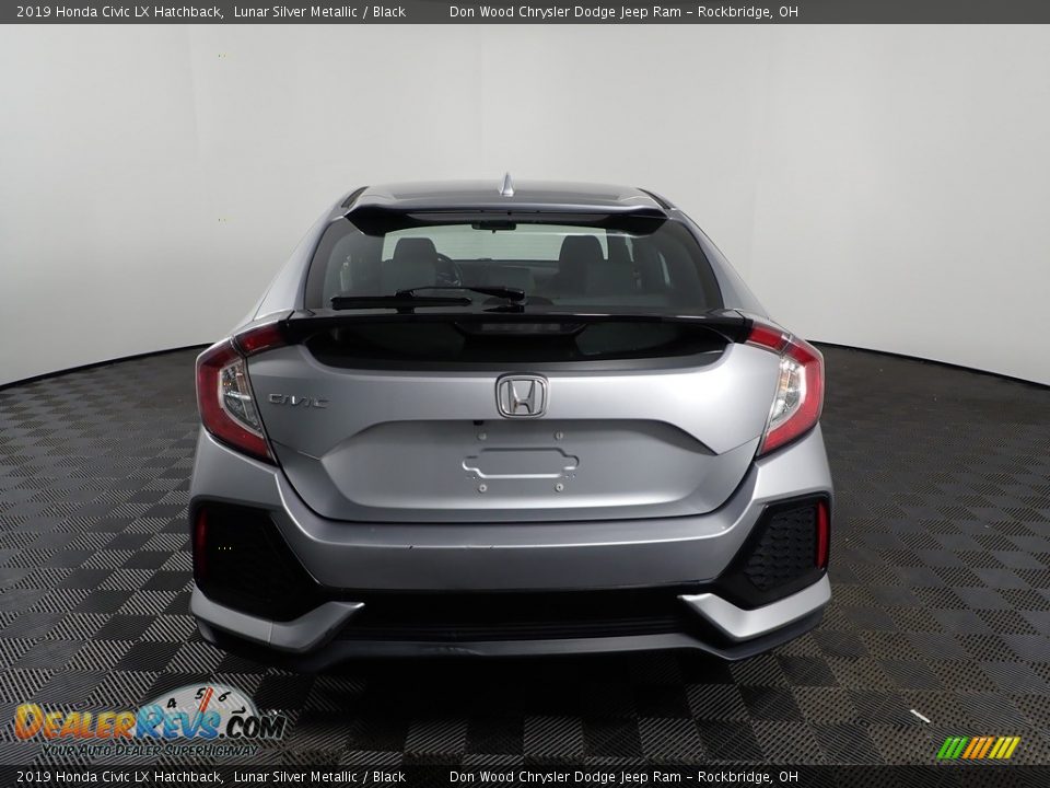 2019 Honda Civic LX Hatchback Lunar Silver Metallic / Black Photo #7