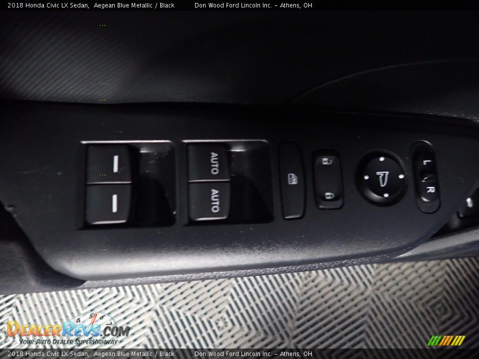 2018 Honda Civic LX Sedan Aegean Blue Metallic / Black Photo #21