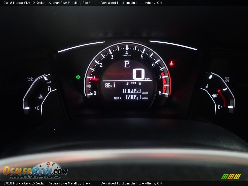 2018 Honda Civic LX Sedan Gauges Photo #28