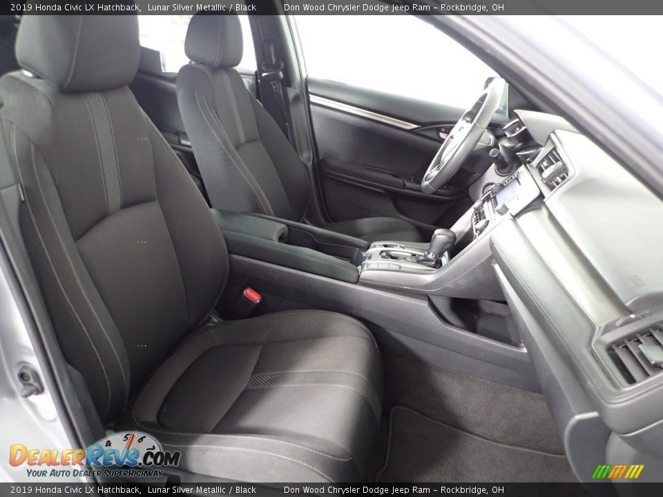 2019 Honda Civic LX Hatchback Lunar Silver Metallic / Black Photo #26