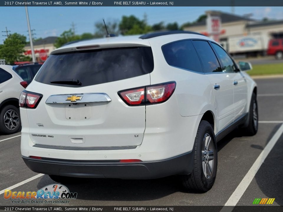 2017 Chevrolet Traverse LT AWD Summit White / Ebony Photo #5