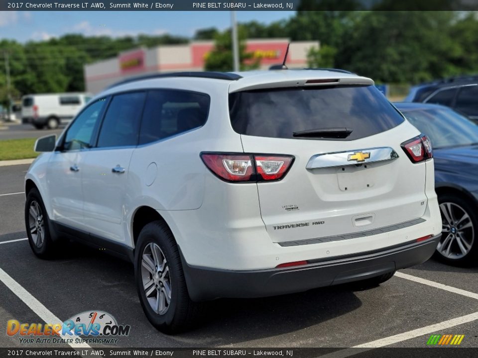 2017 Chevrolet Traverse LT AWD Summit White / Ebony Photo #7