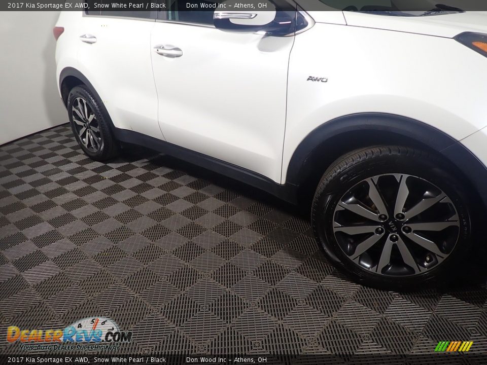 2017 Kia Sportage EX AWD Snow White Pearl / Black Photo #6