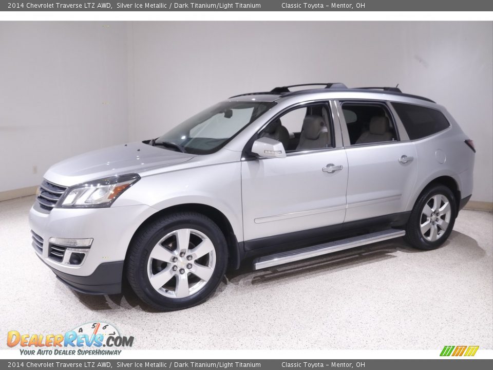 2014 Chevrolet Traverse LTZ AWD Silver Ice Metallic / Dark Titanium/Light Titanium Photo #3