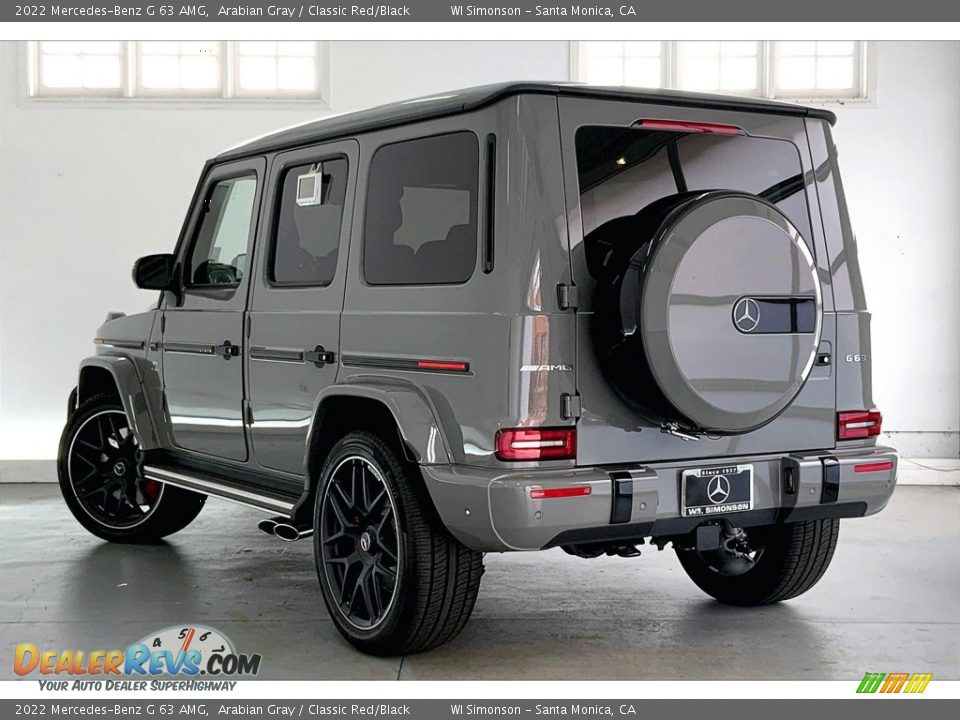 2022 Mercedes-Benz G 63 AMG Arabian Gray / Classic Red/Black Photo #2