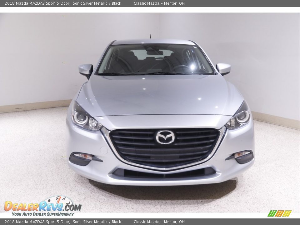 2018 Mazda MAZDA3 Sport 5 Door Sonic Silver Metallic / Black Photo #2