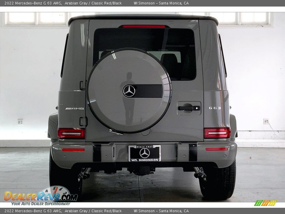 2022 Mercedes-Benz G 63 AMG Arabian Gray / Classic Red/Black Photo #3