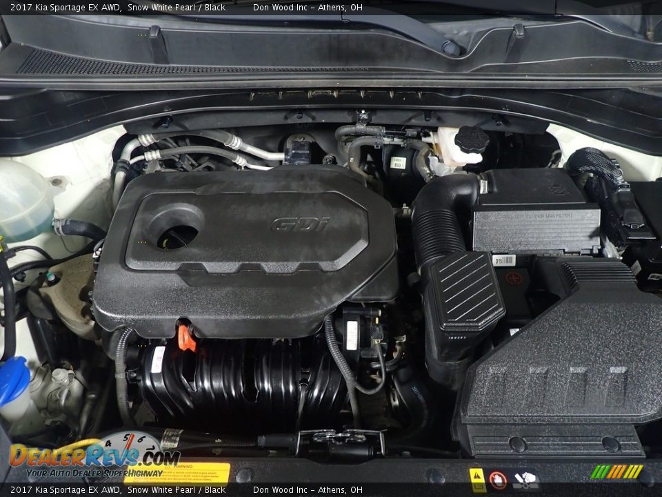 2017 Kia Sportage EX AWD Snow White Pearl / Black Photo #9