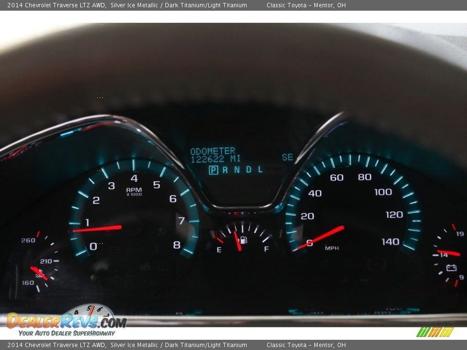 2014 Chevrolet Traverse LTZ AWD Silver Ice Metallic / Dark Titanium/Light Titanium Photo #8