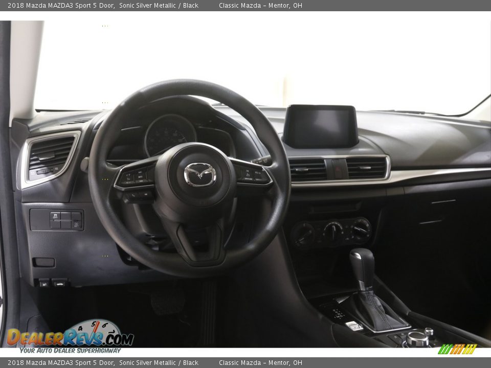 2018 Mazda MAZDA3 Sport 5 Door Sonic Silver Metallic / Black Photo #6