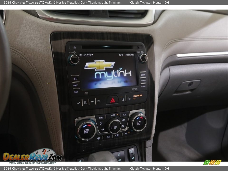 2014 Chevrolet Traverse LTZ AWD Silver Ice Metallic / Dark Titanium/Light Titanium Photo #9