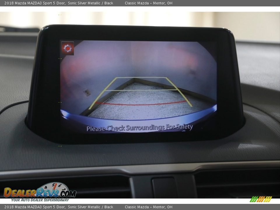 2018 Mazda MAZDA3 Sport 5 Door Sonic Silver Metallic / Black Photo #13
