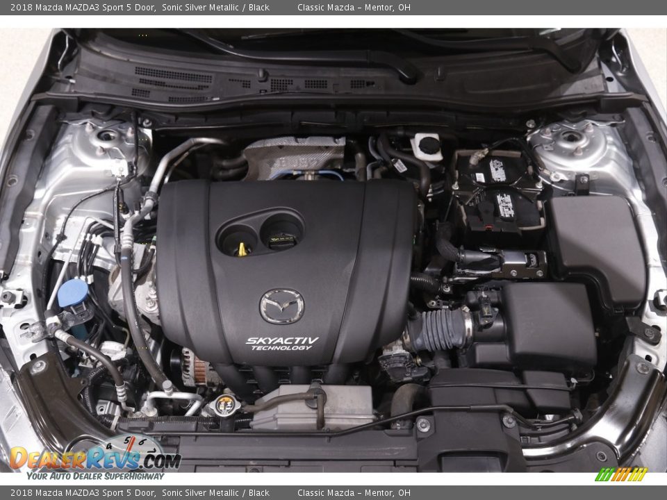 2018 Mazda MAZDA3 Sport 5 Door Sonic Silver Metallic / Black Photo #20
