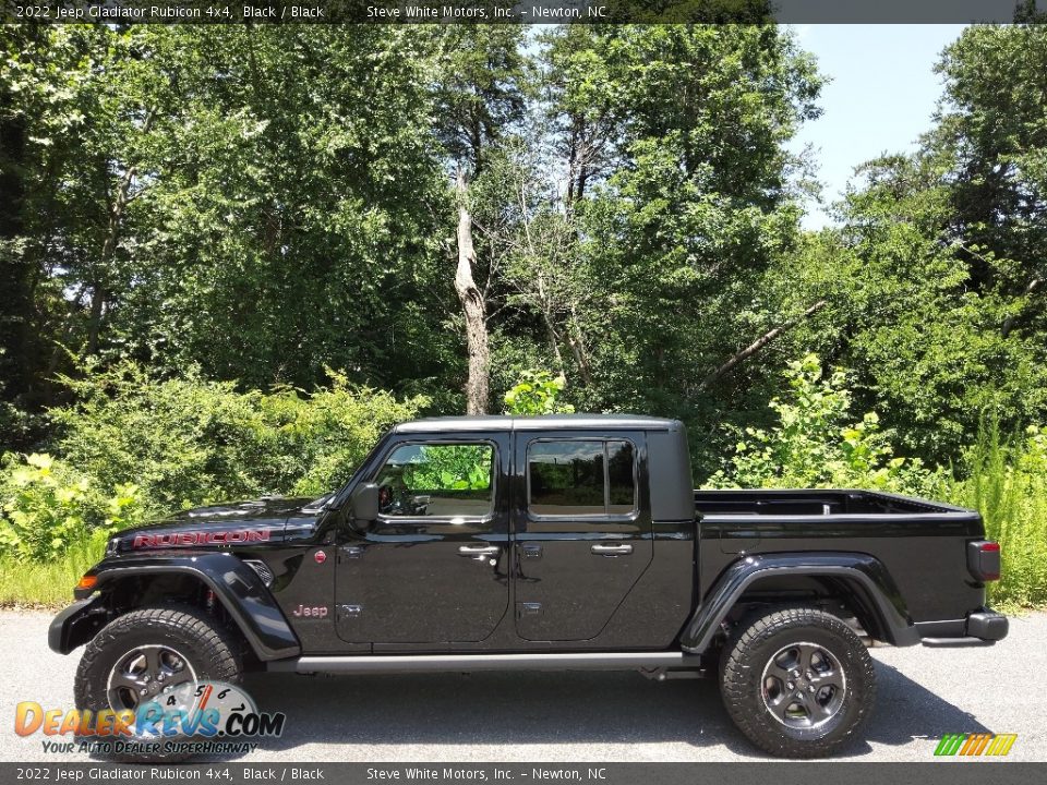 2022 Jeep Gladiator Rubicon 4x4 Black / Black Photo #1