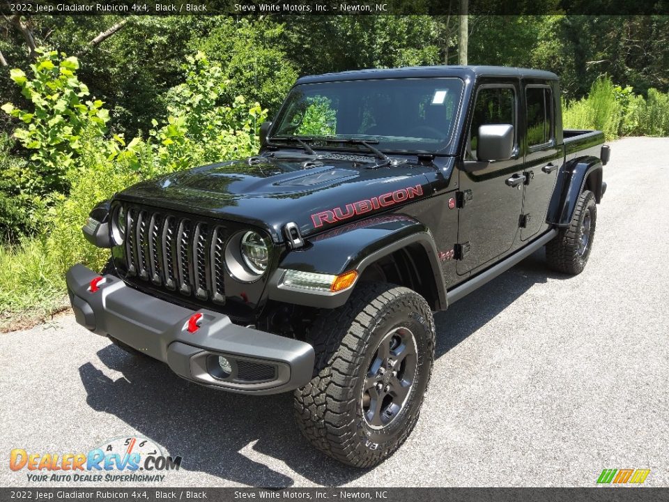 2022 Jeep Gladiator Rubicon 4x4 Black / Black Photo #2