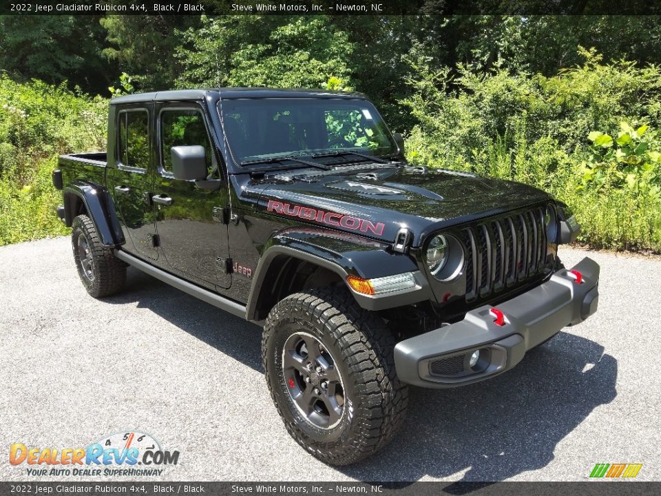 2022 Jeep Gladiator Rubicon 4x4 Black / Black Photo #4