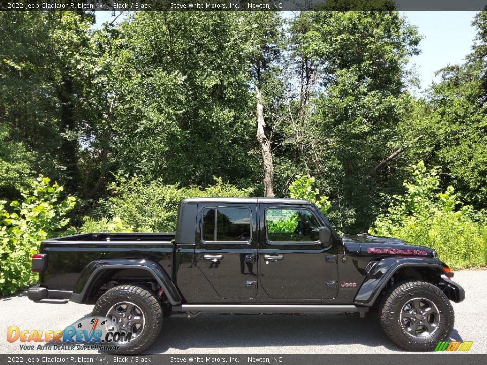 2022 Jeep Gladiator Rubicon 4x4 Black / Black Photo #5