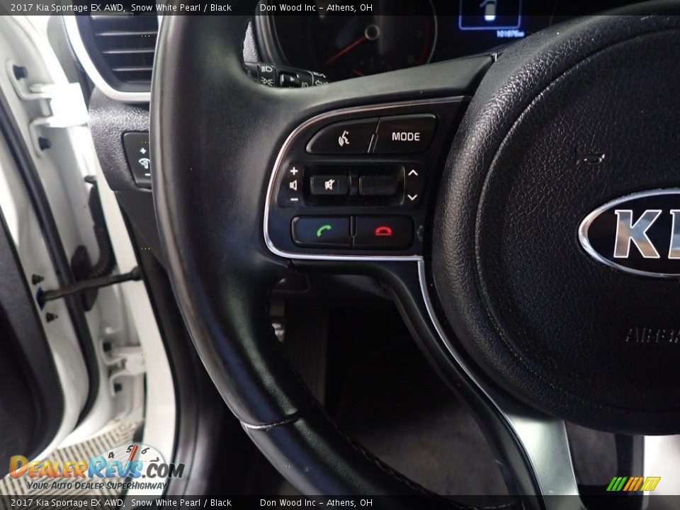 2017 Kia Sportage EX AWD Snow White Pearl / Black Photo #31