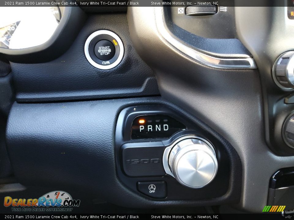 2021 Ram 1500 Laramie Crew Cab 4x4 Ivory White Tri-Coat Pearl / Black Photo #27