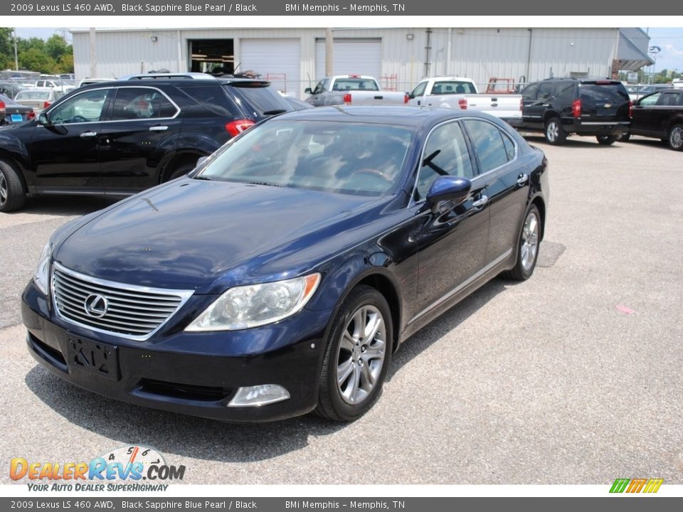 2009 Lexus LS 460 AWD Black Sapphire Blue Pearl / Black Photo #1