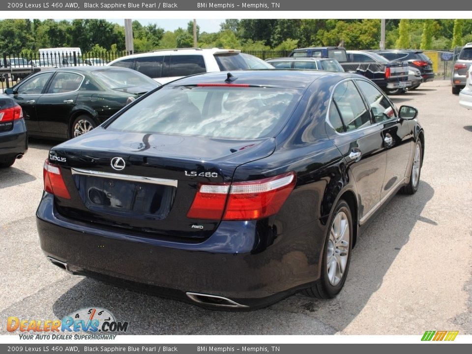 2009 Lexus LS 460 AWD Black Sapphire Blue Pearl / Black Photo #5