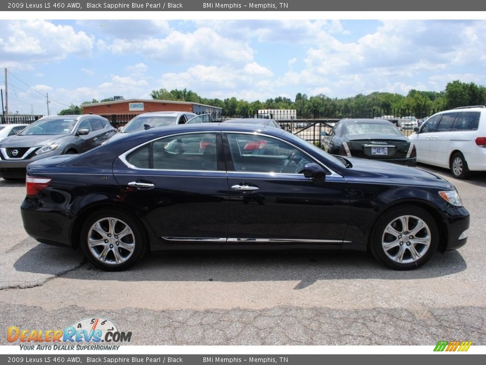 2009 Lexus LS 460 AWD Black Sapphire Blue Pearl / Black Photo #6