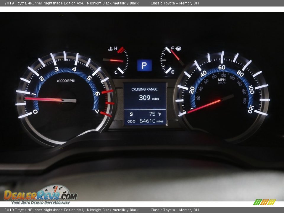 2019 Toyota 4Runner Nightshade Edition 4x4 Midnight Black metallic / Black Photo #8