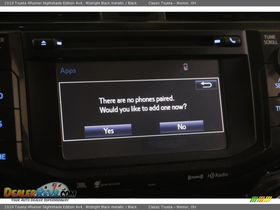 2019 Toyota 4Runner Nightshade Edition 4x4 Midnight Black metallic / Black Photo #13