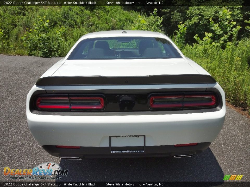 2022 Dodge Challenger SXT Blacktop White Knuckle / Black Photo #7