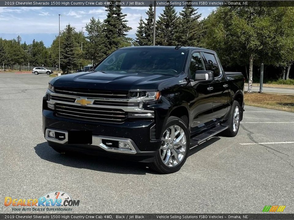 2019 Chevrolet Silverado 1500 High Country Crew Cab 4WD Black / Jet Black Photo #1