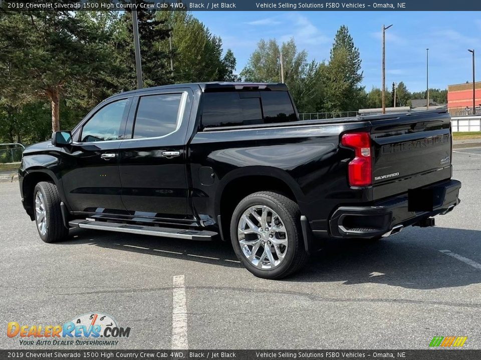 2019 Chevrolet Silverado 1500 High Country Crew Cab 4WD Black / Jet Black Photo #2