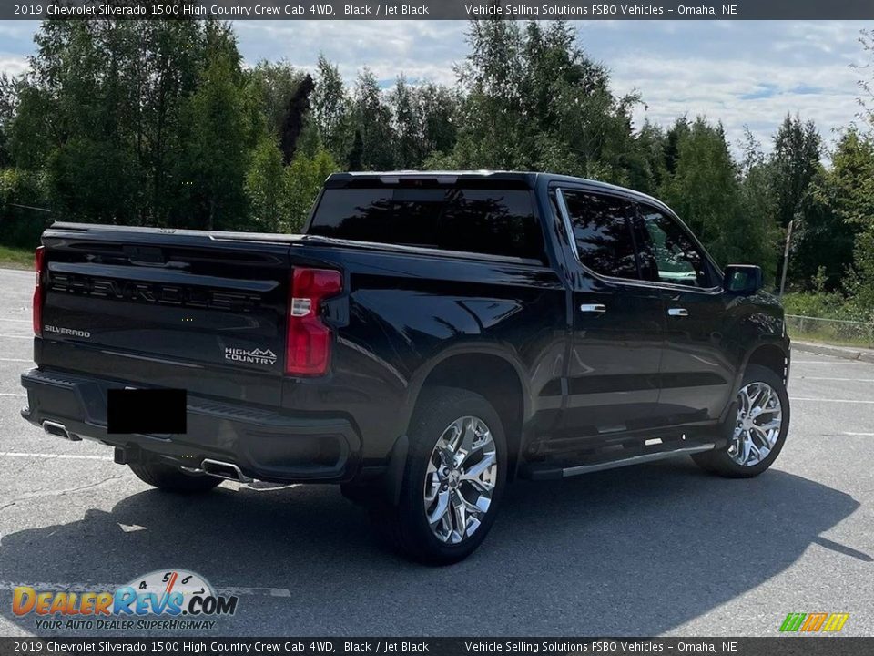 2019 Chevrolet Silverado 1500 High Country Crew Cab 4WD Black / Jet Black Photo #12