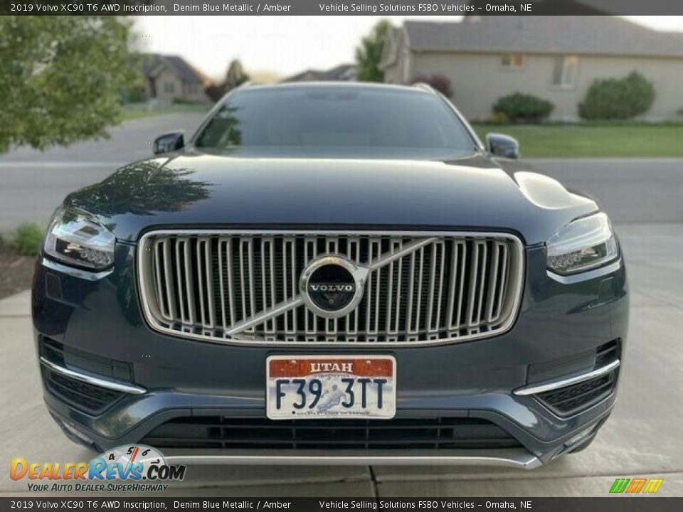 2019 Volvo XC90 T6 AWD Inscription Denim Blue Metallic / Amber Photo #3