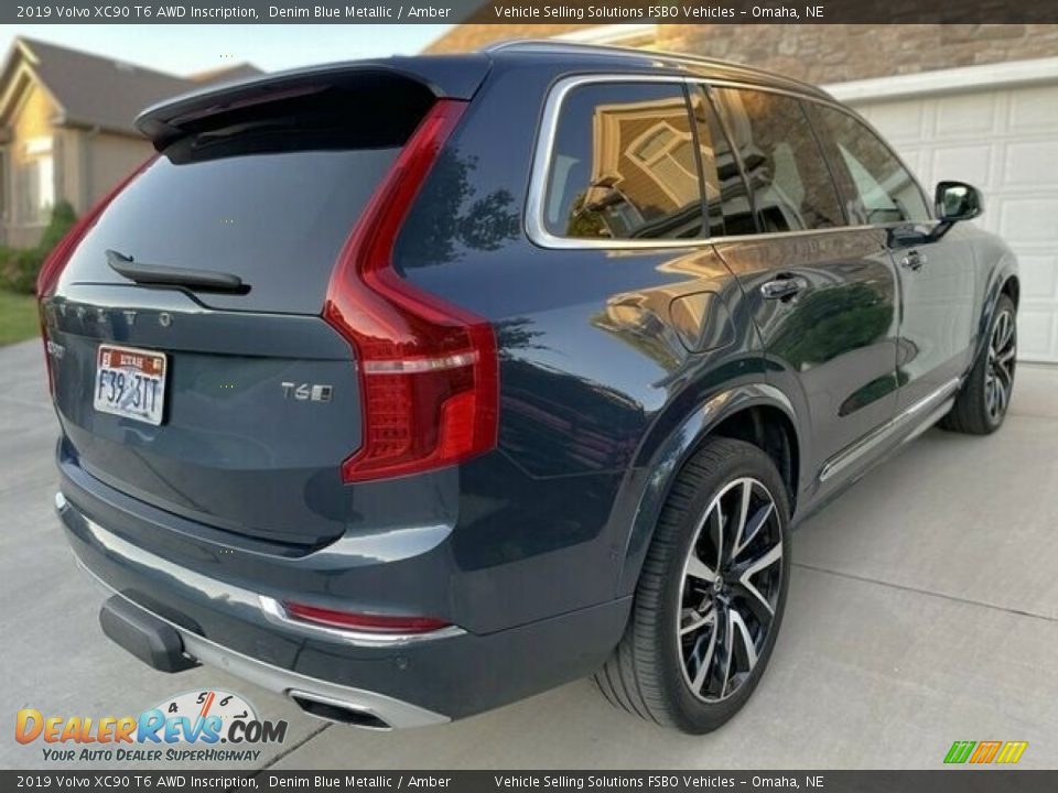 2019 Volvo XC90 T6 AWD Inscription Denim Blue Metallic / Amber Photo #4