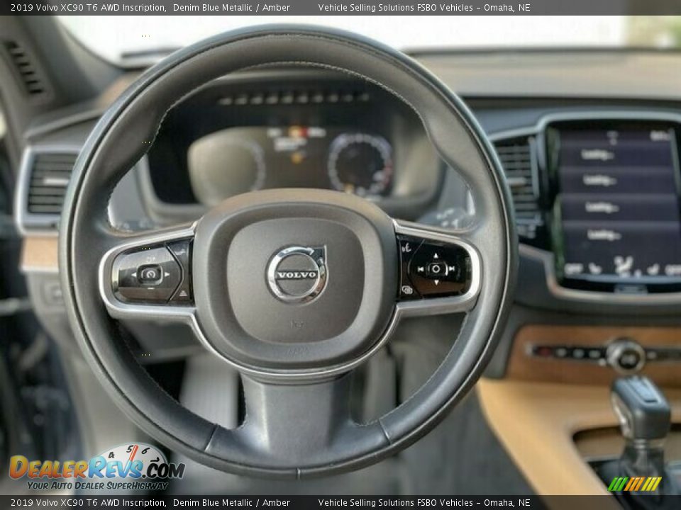 2019 Volvo XC90 T6 AWD Inscription Steering Wheel Photo #6