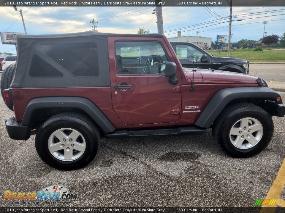 2010 Jeep Wrangler Sport 4x4 Red Rock Crystal Pearl / Dark Slate Gray/Medium Slate Gray Photo #1