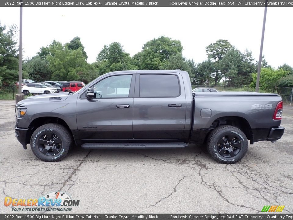 2022 Ram 1500 Big Horn Night Edition Crew Cab 4x4 Granite Crystal Metallic / Black Photo #2