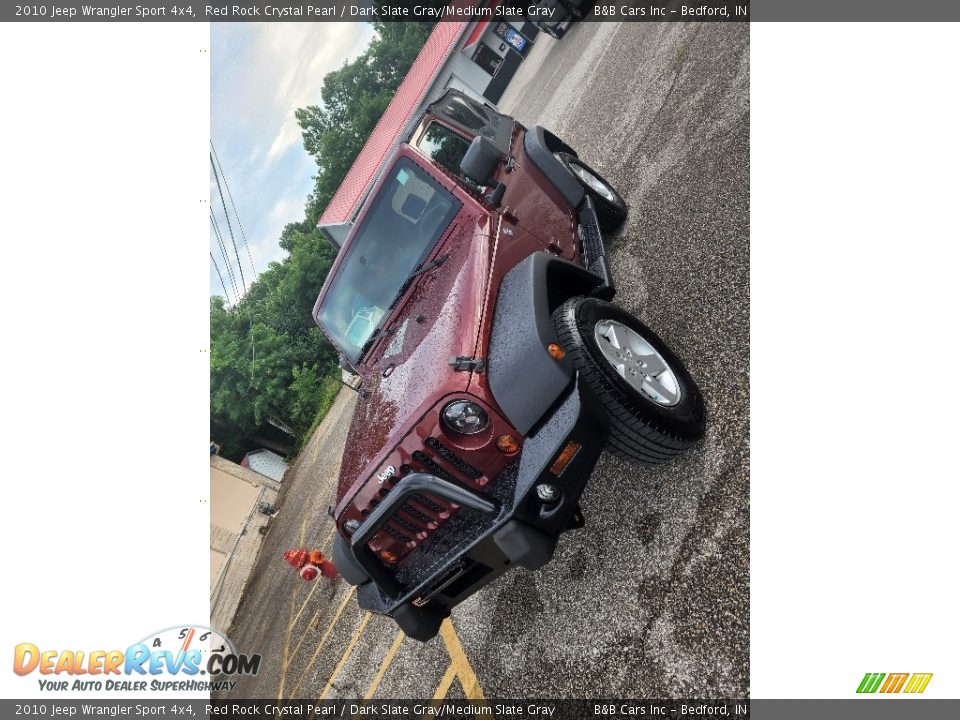 2010 Jeep Wrangler Sport 4x4 Red Rock Crystal Pearl / Dark Slate Gray/Medium Slate Gray Photo #4