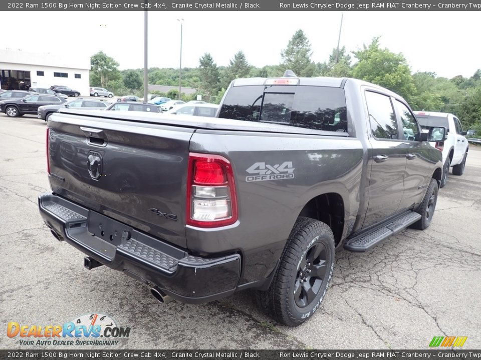 2022 Ram 1500 Big Horn Night Edition Crew Cab 4x4 Granite Crystal Metallic / Black Photo #5