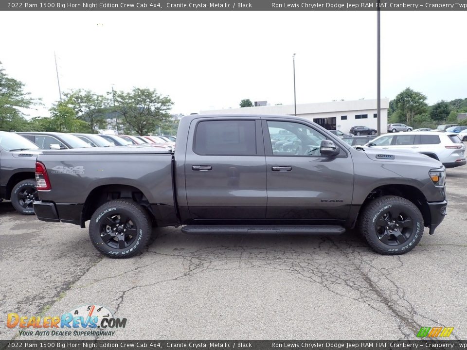 2022 Ram 1500 Big Horn Night Edition Crew Cab 4x4 Granite Crystal Metallic / Black Photo #6