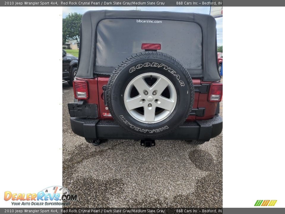 2010 Jeep Wrangler Sport 4x4 Red Rock Crystal Pearl / Dark Slate Gray/Medium Slate Gray Photo #6