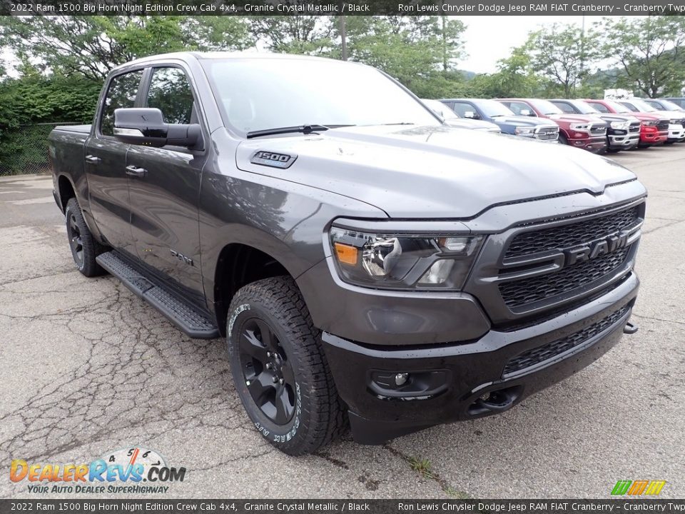 2022 Ram 1500 Big Horn Night Edition Crew Cab 4x4 Granite Crystal Metallic / Black Photo #7