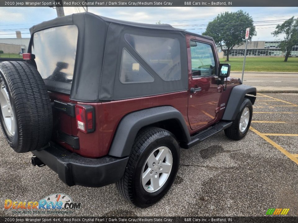 2010 Jeep Wrangler Sport 4x4 Red Rock Crystal Pearl / Dark Slate Gray/Medium Slate Gray Photo #7