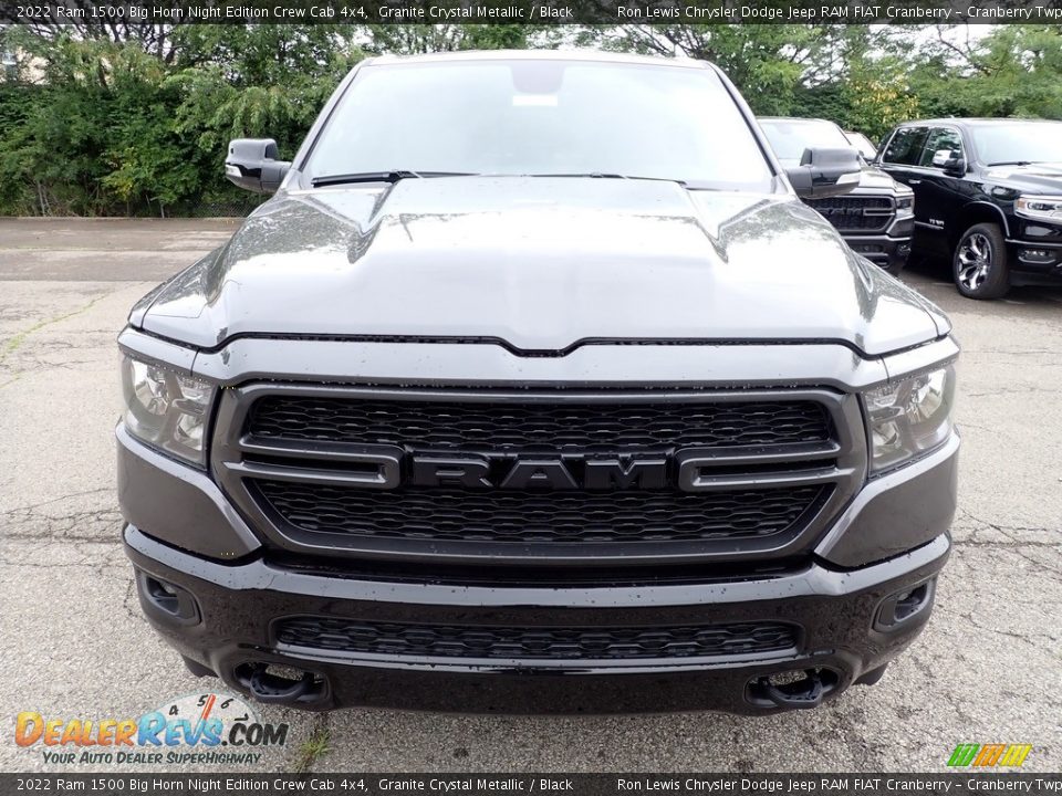 2022 Ram 1500 Big Horn Night Edition Crew Cab 4x4 Granite Crystal Metallic / Black Photo #8