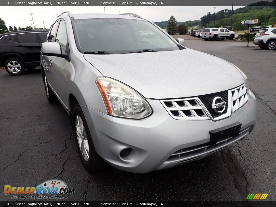 2013 Nissan Rogue SV AWD Brilliant Silver / Black Photo #10