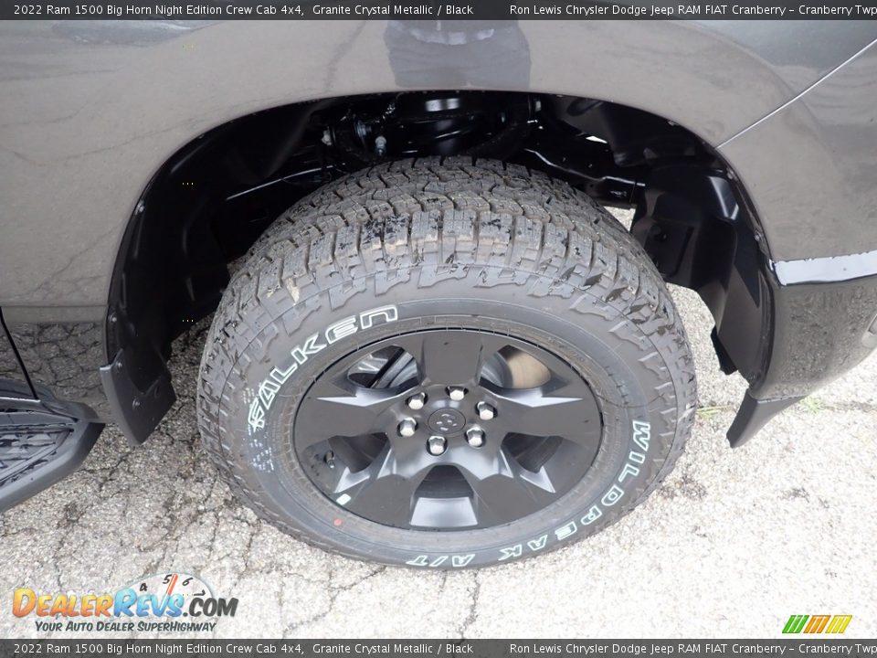 2022 Ram 1500 Big Horn Night Edition Crew Cab 4x4 Granite Crystal Metallic / Black Photo #9