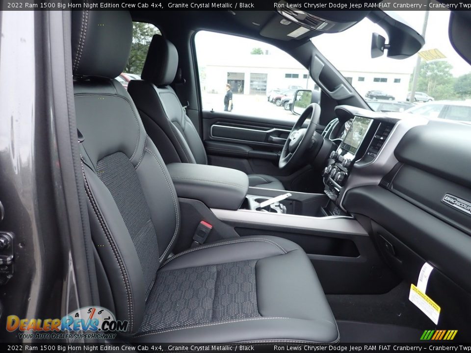 2022 Ram 1500 Big Horn Night Edition Crew Cab 4x4 Granite Crystal Metallic / Black Photo #10