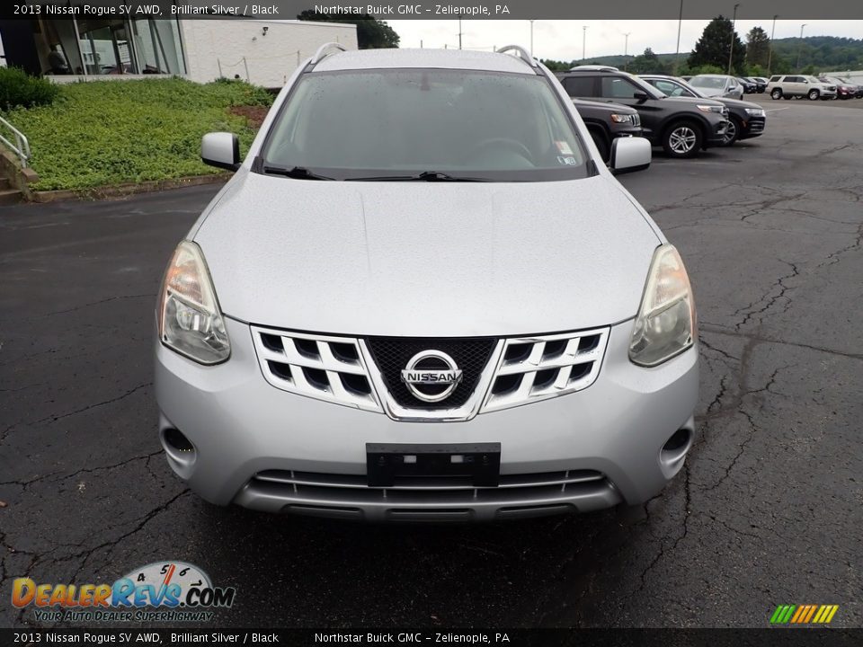 2013 Nissan Rogue SV AWD Brilliant Silver / Black Photo #11