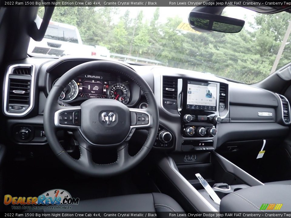 2022 Ram 1500 Big Horn Night Edition Crew Cab 4x4 Granite Crystal Metallic / Black Photo #13